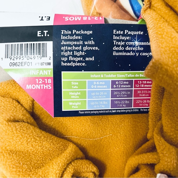 E.T. Infant costume - Picture 6 of 6